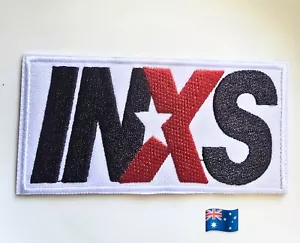 1pce INXS Iron On Embroidery Patch 10x5cm - Picture 1 of 2