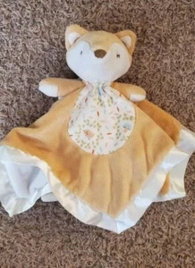 Douglas Baby Fox Lovey Security Blanket Woodland Mushrooms Lovie Orange Plush - Picture 1 of 3