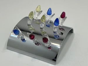 Swarovski Figurine 9 Tulips IN Stand 6 Cm. Pot Condition - Picture 1 of 3