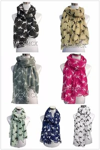 Damen Lang Mode Pferd/Pony Muster Schal Schal Schals Warp Stola - Bild 1 von 24