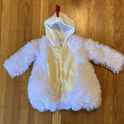 Antigua chaqueta con capucha de disfraz de pollo azul marino para niños pequeños 3T Foto 1 de 4