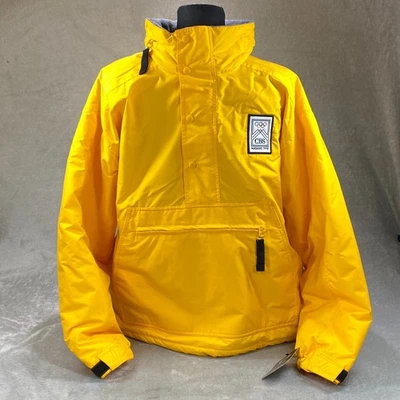 Gear for Sports CBS Nagano 1998 Olympic Jacket Mens Medium Yellow Packable Hood - Image 1 of 4
