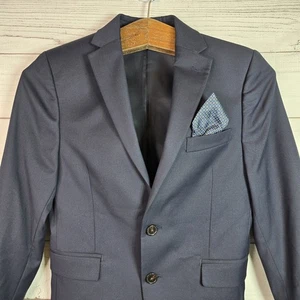 Lauren Ralph Lauren Black Label 2-Button Size 12R Navy Blazer Boys Designer - Picture 1 of 13