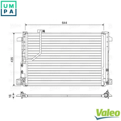CONDENSER AIR CONDITIONING 814044 FOR MERCEDES-BENZ C-CLASS/T-Model SLK CLS 2.1L - Image 1 of 4
