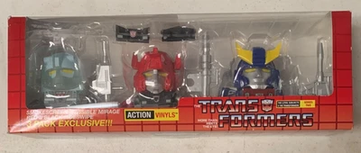 Loyal Subjects Action Vinyls Transformers Smokescreen Mirage Sideswipe SDCC 2014 - Image 1 of 4