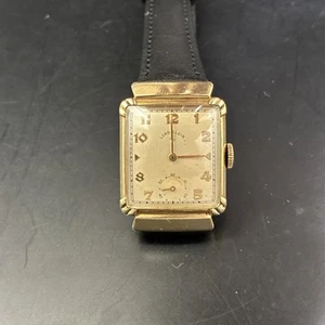 Lord Elgin Watch 14k Gold Filled 626 21j N112833 Small Second ~ For Repair - Picture 1 of 8