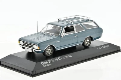 OPEL Rekord C Break Sirius Blue 1966 1/43 MINICHAMPS 430046114 - Image 1 of 4