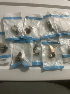 9-Packs RJ45 Connectors Tool Free Cat 8, Cat8 Field Termination Plug Shielded - Afbeelding 1 van 5