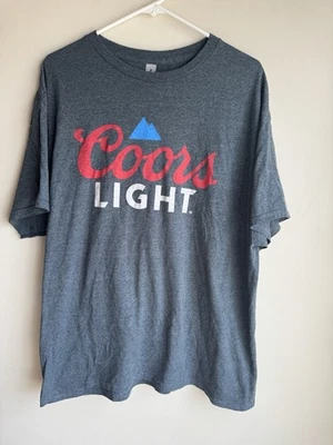 Men’s Dark Gray Coors Light Tee Size XL - Image 1 of 4
