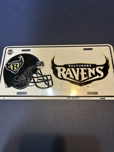 Vintage 1996 Baltimore Ravens Metall Nummernschild versiegelt Spieltag NFL - Bild 1 von 3