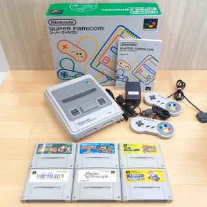 Japanese Super Famicom console in box 6 games S/No Match * US TARIFF PAID S1092 - Picture 1 of 16