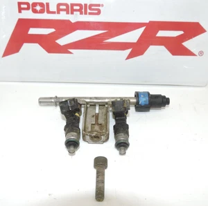 🔥 2013 POLARIS RZR 800 EFI - OEM FUEL GAS RAIL & INJECTORS & HARDWARE🔥 - Picture 1 of 7