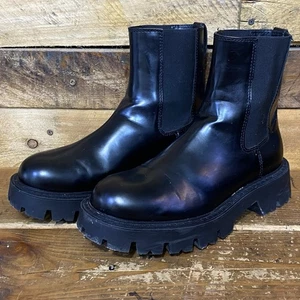Botas Chelsea Zara negras gruesas plataforma para hombre talla 43 EU - Imagen 1 de 10