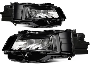 Left+Right Headlights Assembly For 2021-2023 Nissan For Rogue Black LED Pair - Bild 1 von 9