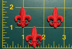 Fleur De Lis patch fleur de lis patch lot of 3 iron or sew on patches 1" tall - Picture 1 of 5