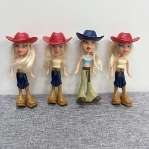 4 Vintage Bratz Dolls Small 5” Boots & Hats 2003 Mattel EUC - Picture 1 of 6