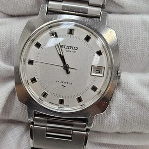 Seiko Vintage 7005 7130 Mens Watch 1972 Automatic Rare Cushion Stainless Steel - Picture 1 of 10