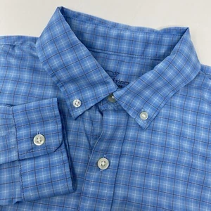 Camisa ballena con botones de manga larga azul elástica XL de Vineyard Vines para hombre - Imagen 1 de 4