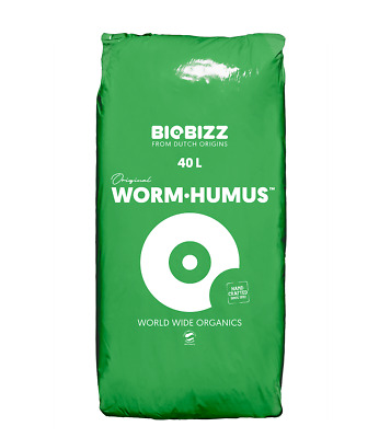 BIOBIZZ Wurmmist 40L / Wurmdünger 100% Reiner, Organischer Wurmhumus, Worm Humus • 23.90€