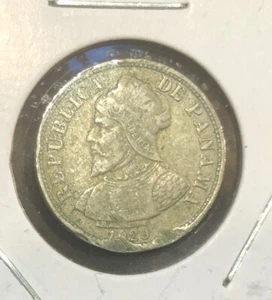 Moneta Panama 2-1/2 Centesimo 1929 rame nichel-18MM-KM#8 - Foto 1 di 4