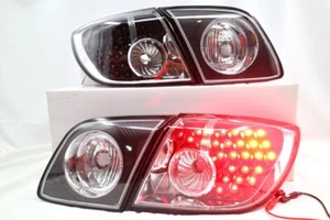 New Black LED Tail lights Pair for MAZDA 3 5 doors Hatch Wagon 2003 04-2009 BK - Picture 1 of 6