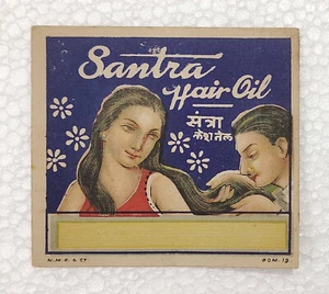 Vintage Original Santra Hair Oil Lables Collections - Picture 1 of 4