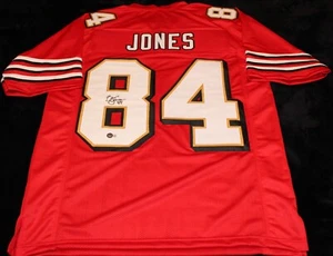 Brent Jones signed jersey, San Francisco 49ers, Beckett BAS BK94694 - Picture 1 of 5