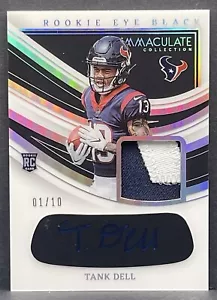 2023 Immaculate Collection Eye Black Patch AUTO DBlue Ink Tank Dell /10 MINT RPA - Picture 1 of 2