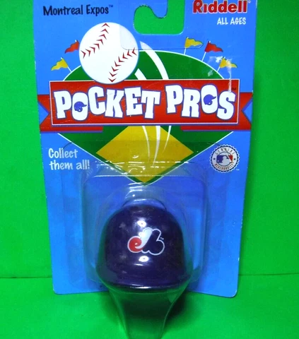 1997 Montreal Expos Riddell Pocket Pros Baseball Mini Helmet Cover