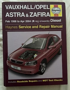 VGC Haynes Manual 3797 Vauxhall/Opel Astra & Zafira Feb 1998 to Apr 2004 DIESEL - Picture 1 of 7