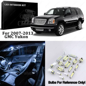 8pcs Xenon White LED Interior Light Package Fit For 2007-2013 GMC Yukon - Picture 1 of 10
