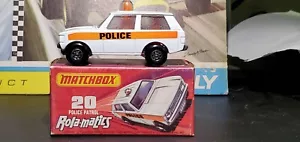Vintage Matchbox Lesney # 20 c Rolamatics / Police Range Rover 1975 – MIB - Picture 1 of 11
