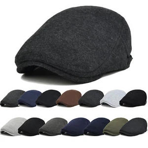 Newsboy Cap Mens Women's Golf Driving Flat Cabbie Beret Driver Hat Warm - Picture 1 of 5
