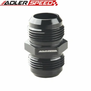 ADLERSPEED Aluminum Straight AN16 To AN-16 Male Union Fitting Adapter Black USA - Picture 1 of 5