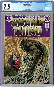 Swamp Thing #1 CGC 7.5 1972 3781775009 1st app. Alec and Linda Holland