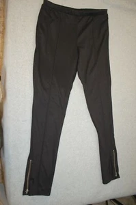 Girls BLACK PONTE PANTS Stretch Knit ZIPPER LEGS Seam Accent POCKETS Sz XXL 18 - Picture 1 of 3