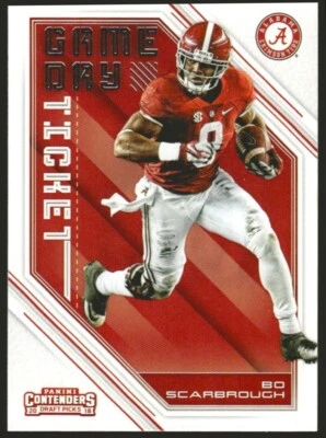 2018 Panini Contenders Draft Picks Game Day Tickets - #19 Bo Scarbrough (RC) - Image 1 of 2