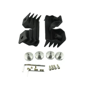 Cubiertas de perno para bujía con aletas negras de arrastre para Harley Sportster 04-17 - Imagen 1 de 8