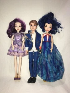 Disney Descendants Dolls, Lot of 3, Mal, Ben, & Evie - Picture 1 of 3