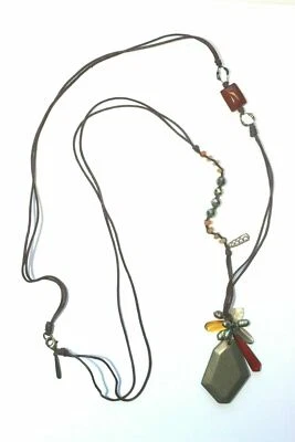 COLLAR SILPADA PLATA ESTERLINA MANOJO ANIMADO Pirita PERLA ÁGATA N2422 fue de $89 Foto 1 de 4