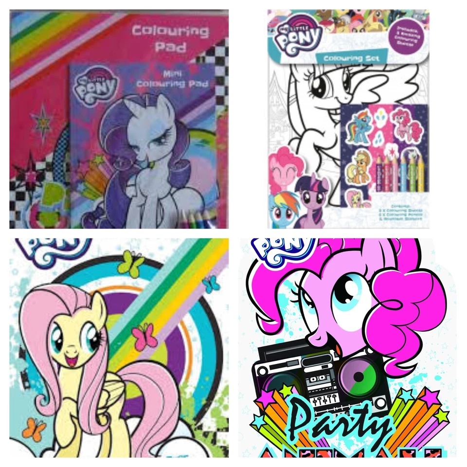 VARIOUS My Little Pony Colouring Books y My Little Pony Sticker Books Choice