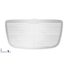 Fits 2005-2010 Chrysler 300/300C Main Stainless Silver Laser Cut Grille Insert