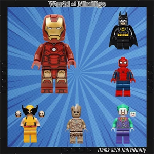 Superhero LEGO Character Minifigure Collection - Marvel, DC, & More! - Picture 1 of 82