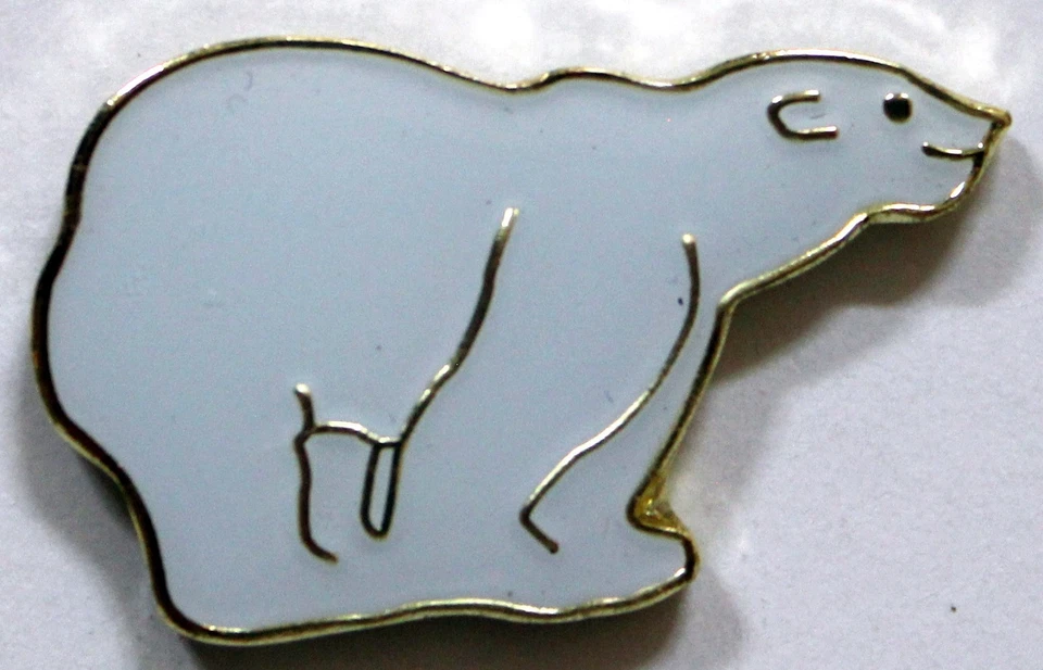 Nuevo Oso Polar Blanco Polo Norte Ártico Vacaciones Animal Solapa Pin Tie Tack  Foto 1 de 1