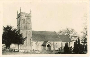 REAL PHOTOGRAPHIC POSTCARD OF PACKWOOD CHURCH, (NEAR COVENTRY), WARWICKSHIRE - Picture 1 of 2