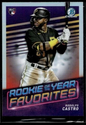2022 Bowman Rookie of the Year Favorites Rodolfo Castro Pittsburgh Pirates - Image 1 of 2