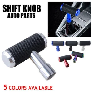 Silver Gear Shift Knob Shifter Lever Handle Manual Transmission Car SUV Truck - Picture 1 of 7