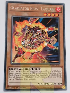 Gladiatore Bestia Laquari / Gladiator Beast ® Rara ® MZTM-EN067 ® Inglese - Picture 1 of 3