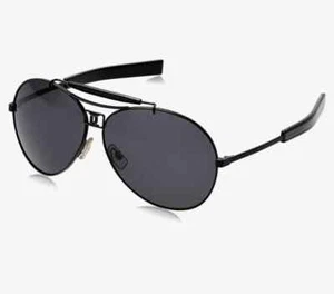 Dsquared2 Aviator Sunglasses Black metal/lens 100% AUTHENTIC $590 - Picture 1 of 7