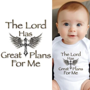 Baby Body - Der Herr hat tolle Pläne für mich Babykleidung für Jungen und Mädchen - Bild 1 von 8